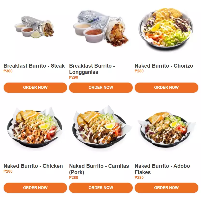 ARMY NAVY BURRITOS MENU PRICES