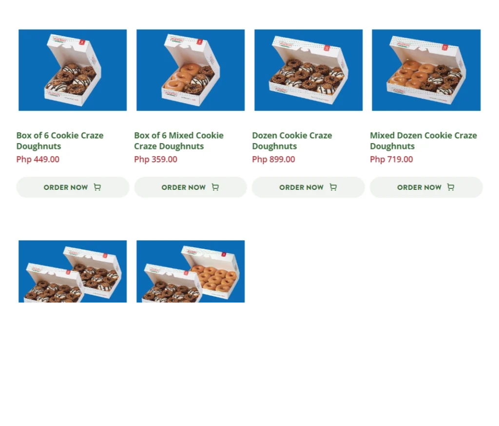 KRISPY KREME MILK CHOCO CREATIONS MENU PRICES- philippinesmenu