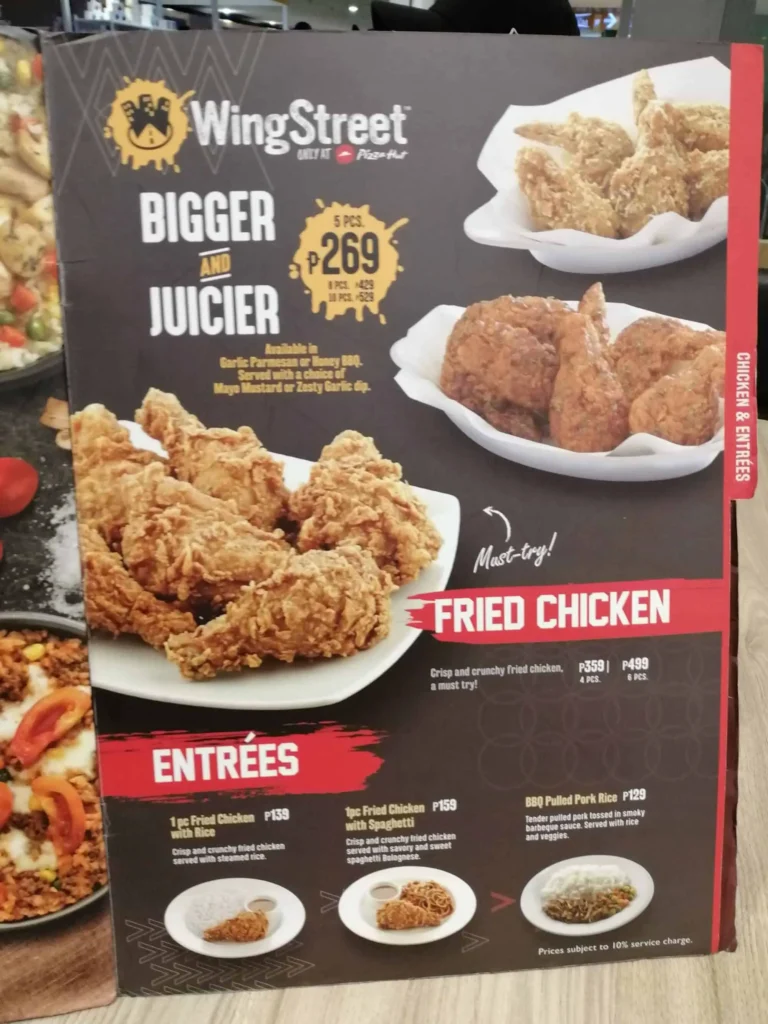 PIZZA HUT CHICKEN & SIDES PRICES-philippinesmenu.