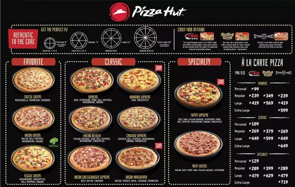 PIZZA HUT LOVER PIZZA PRICES-philippinesmenu.