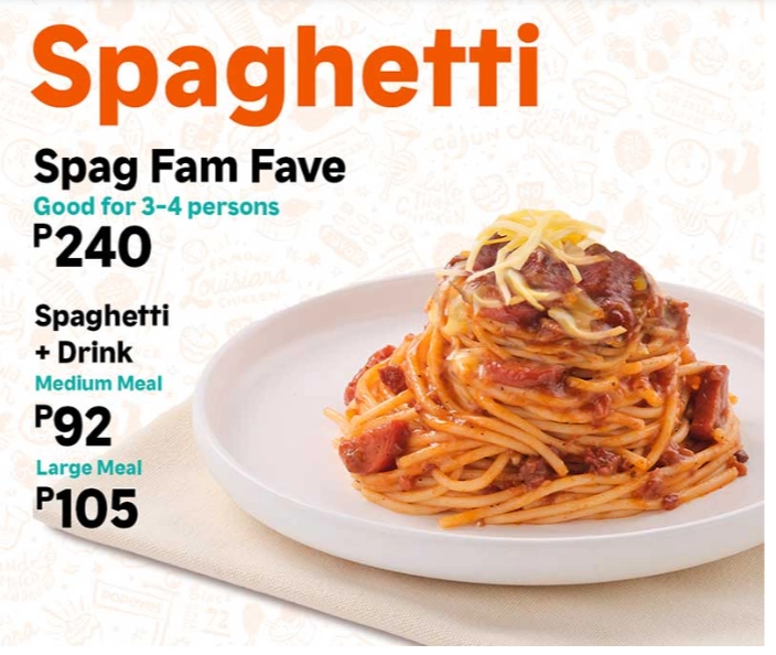 POPEYES SPAGHETTI MENU PRICES-philippinesmenu.