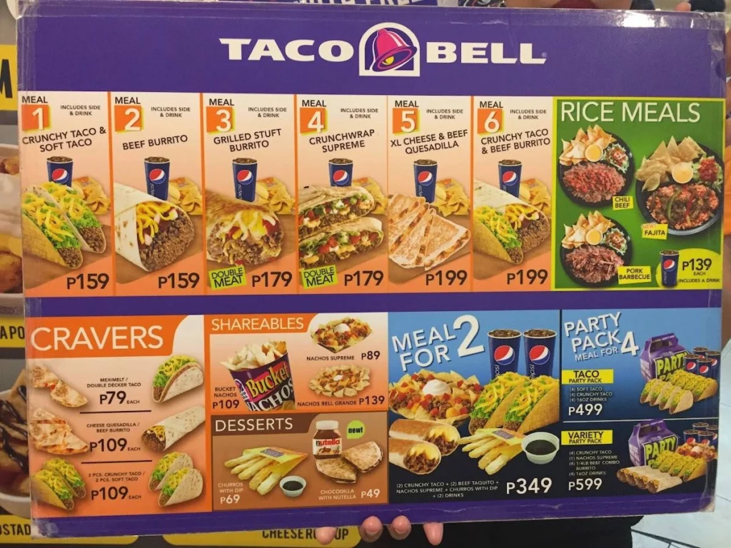 TACO BELL P299 TACO BUNDLES MENU-philippinesmenu.