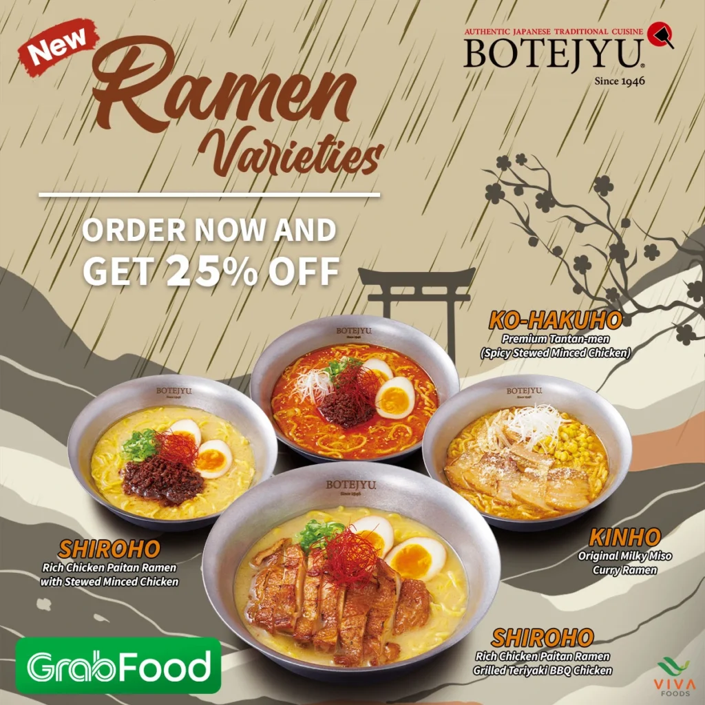 BOTEJYU RAMEN MENU PRICES