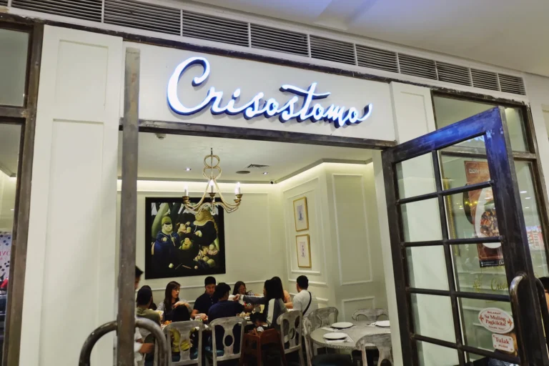 Crisostomo Menu With Updated Prices Philippines 2024