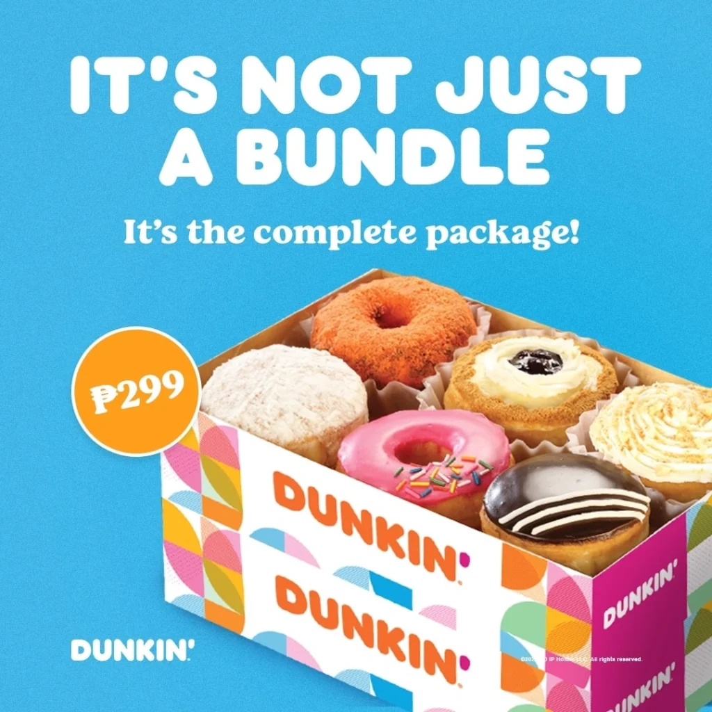 DUNKIN DONUTS BUNDLES MENU PRICES