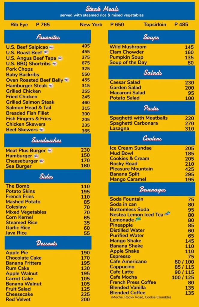 MEAT PLUS CAFE FAVORITES MENU PRICES MEAT PLUS CAFE SANDWICHES PRICES MEAT PLUS SIDES MENU PRICES