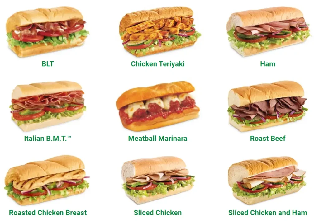 SUBWAY SANDWICHES PRICES