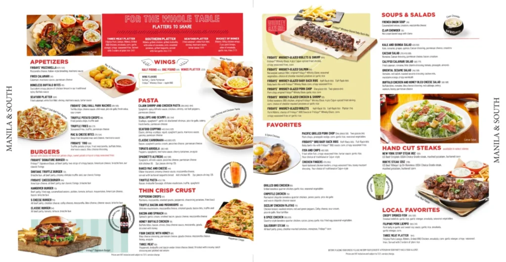 TGI FRIDAYS PRIME HAND-CUT STEAK MENU PRICES TGI FRIDAYS CLASSICS PRICES
TGI FRIDAYS SOUPS AND SALADS PRICES