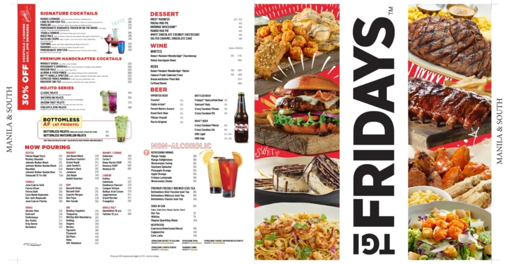 TGI FRIDAYS SIGNATURE CREATIONS PRICES
