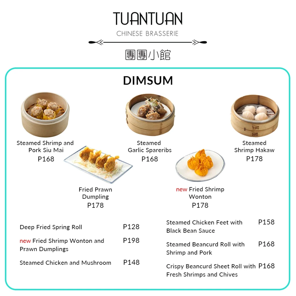 TUAN TUAN SNOW BUNS AND DIMSUM PRICES
