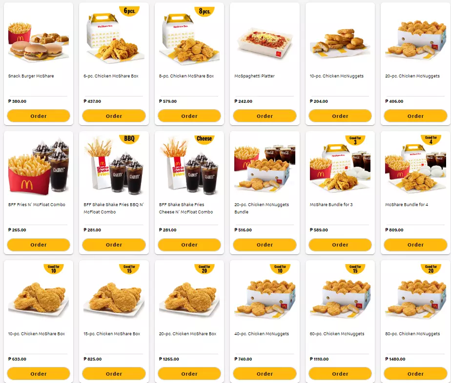 MCDONALD’S Menu With Updated Prices Philippines 2024 - Menu-Infinity