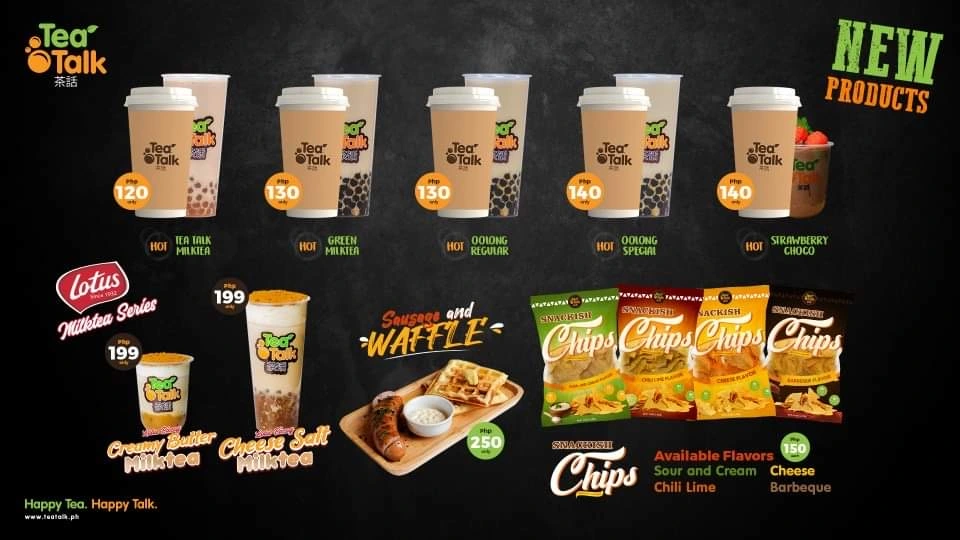 TEA TALK HOT DRINKS PRICES