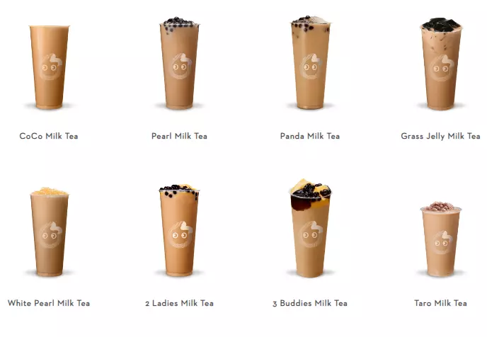 COCO MILK TEA MENU PRICES