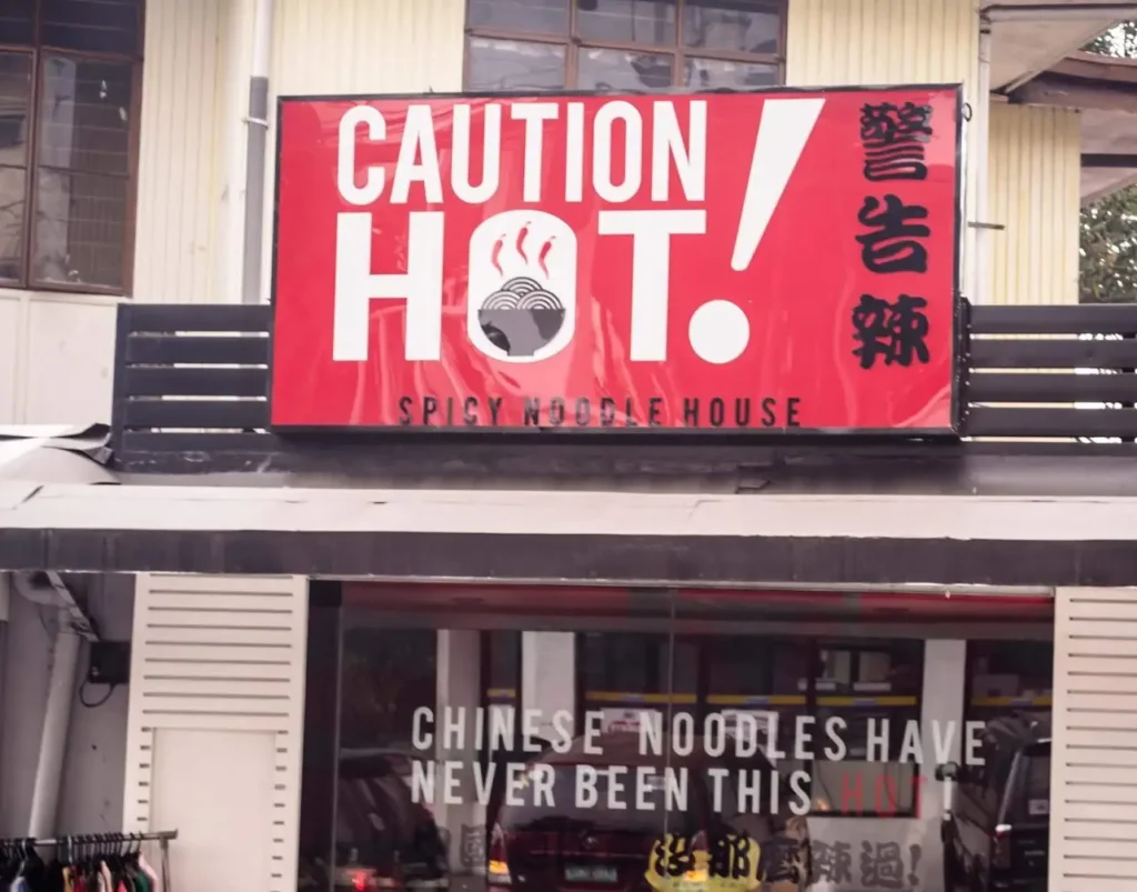 Caution Hot Spicy Noodle House Menu With Updated Prices Philippines ...