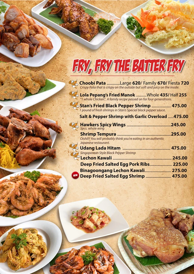 CHOOBI CHOOBI BATTER FRY MENU PRICES