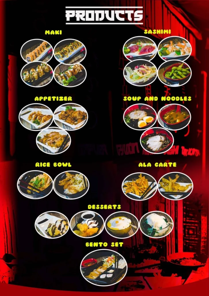 SUKIDESU APPETISERS MENU WITH PRICES