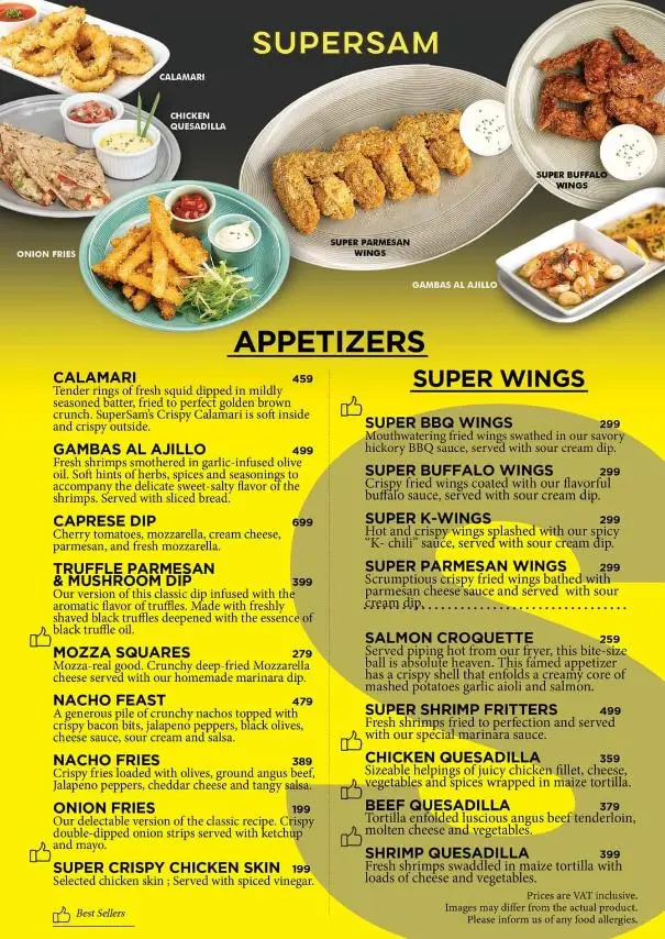 Supersam Menu With Updated Prices Philippines 2024 - Menu-Infinity