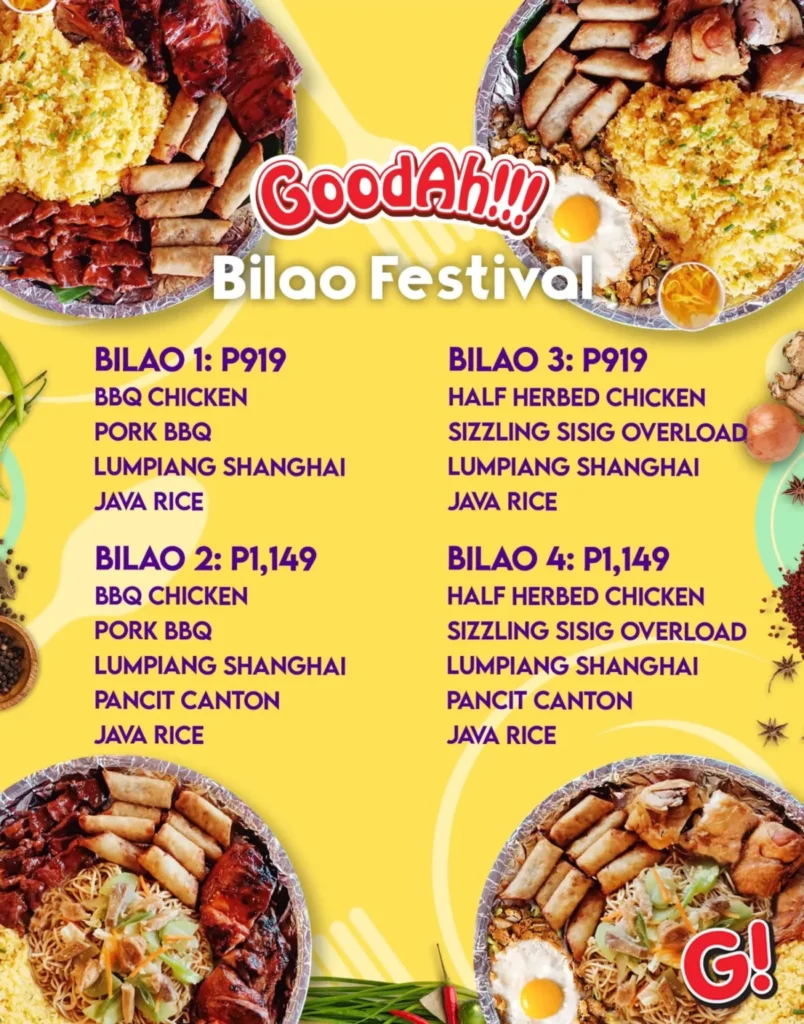 GOODAH BILAO FESTIVAL PRICES