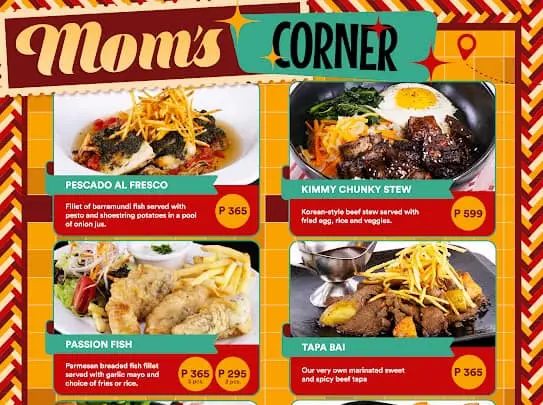 BIGBY’S MOM’S CORNER PRICES