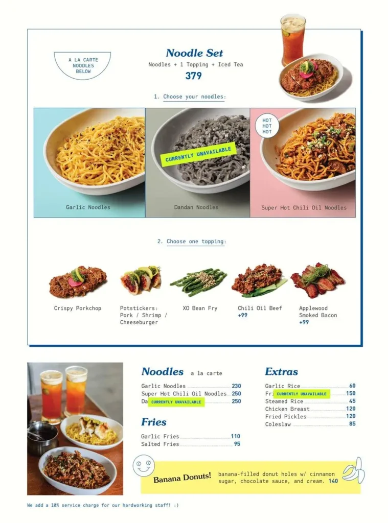 FOWLBREAD NOODLES PRICES