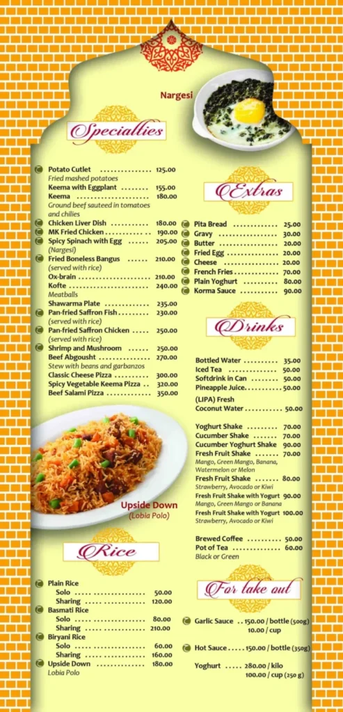 MISTER KABAB SPECIALTIES MENU PRICES MISTER KABAB EXTRAS PRICES