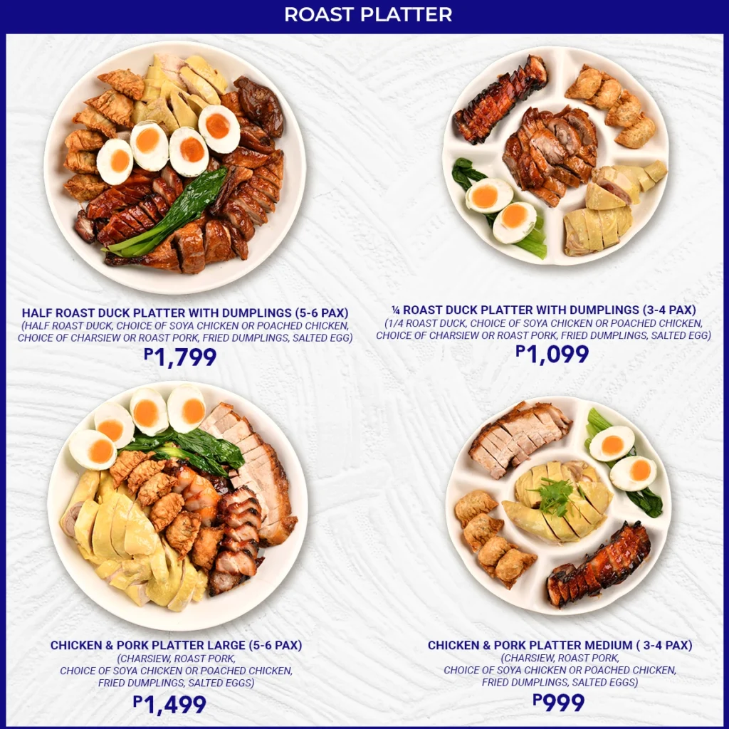 HAWKER CHAN DESSERTS ROAST PLATTER PHILIPPINES PRICES 